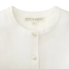 Hope & Henry Girls' Milano Stitch Cardigan, Infant