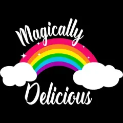 Women's Design By Humans Magically Delicious Rainbow Clouds By TheRandom Racerback Tank Top