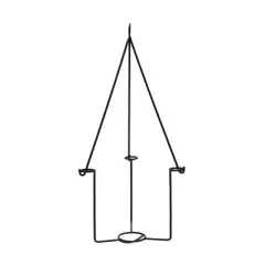 ACHLA Designs 10.5" Wide Indoor/Outdoor Cylindrical Galvanized Vera Hanging Planter Pot