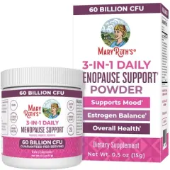 MaryRuth's Women's 3-in-1 Menopause Support Probiotic Powder, Unflavored, 0.5 oz
