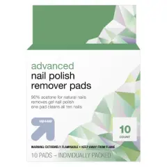 Advanced Nail Polish Remover Pads - 10ct - up&up&trade;