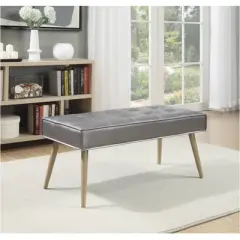 Amity Bench Pewter - OSP Home Furnishings