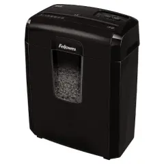 Fellowes MicroCut Shredder with Wastebasket Black