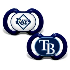 BabyFanatic Officially Licensed Pacifier 2-Pack - MLB Tampa Bay Rays