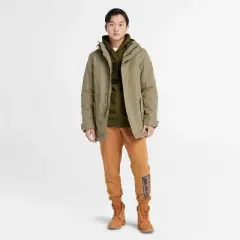 Timberland Tree Logo Hoodie, Dark Olive/Black, Small