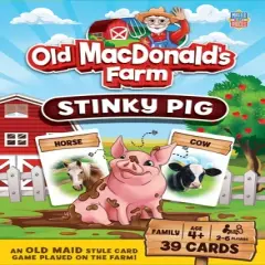 MasterPieces Kids Games - Old MacDonald's Farm - Stinky Pig Kids Card Game