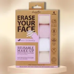 Danielle Creation Reusable Makeup Removing Cloths Eco-Friendly (NUDE COLORS) Danielle Creations Eco Erase Your Face (4 Cloths)