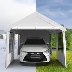 GustoWave 13x20x10ft Waterproof UV-Resistant Heavy-Duty Canopy Carport Shelter
