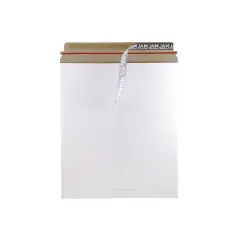 JAM Paper Stay-Flat Photo Mailer 12.75" x 15" White 4PSWB