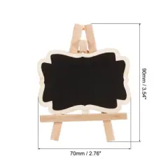 Unique Bargains Wood Detachable Design Smooth Surface Chalkboard