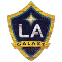 MLS Los Angeles Galaxy Distressed Logo Cutout Sign