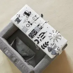 Wonder & Wise Activity Chair: Solid Cotton & Polyester Baby Gear with Carry Handle