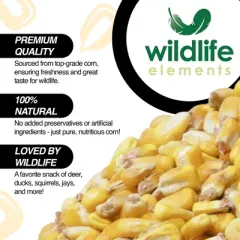 Wildlife Elements Critter Corn, Natural Whole Shelled Corn for Wildlife, USA Sourced, 44lb