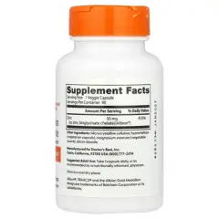 Doctor's Best High Absorption Zinc Bisglycinate, 50 mg, 90 Veggie Caps