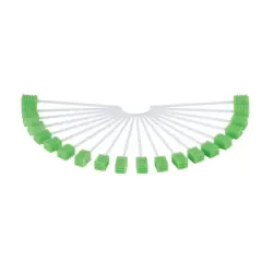 Toothette Plus 6 Inch Length Oral Swabstick with Green Foam Tip 6071, 20 Ct