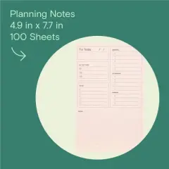Noted by Post-it, Pink Plan Your Day Notes