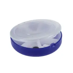 Unique Bargains 7 Grids Flip Up Circular Pill Case 1 Pc