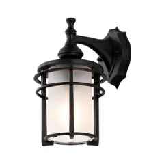 Adisyn 8" Outdoor Sconce (Set of 2) - PLT4025 - Black - Safavieh