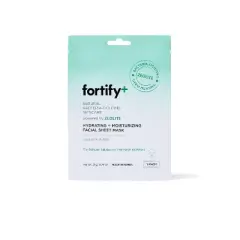 Fortify+ Natural Germ Fighting Skincare Hydrating & Protecting Facial Sheet Mask - 5pk