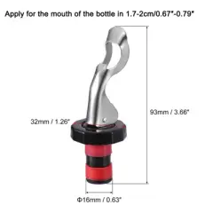 Unique Bargains Reusable Vacuum Expanding Manual Wine Stoppers for Champagne Beer 6 Pcs
