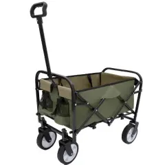 KTMBDW Wagon Cart Foldable with 225lbs Weight Capacity,Lightweight Portable Folding Utility Grocery Shopping Cart with Wheels for Camping Sports Beach