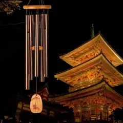 Woodstock Wind Chimes Signature Collection, Tibetan Prayer Chime,  24'' Bronze Wind Chime TPCBR