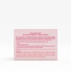 The Face Shop Rice Water Bright Vegan Cream - 1.69 fl oz