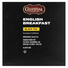 Celestial Seasonings Black Tea, English Breakfast, 12 K-Cup Pods, 0.1 oz (3.1 g) Each