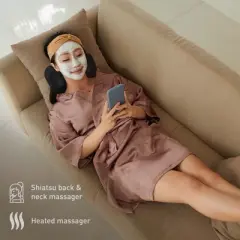 Pursonic Shiatsu Heating Neck & Back Massager + Adjustable Posture Corrector Bundle &ndash; Deep Tissue Massage & Spine Alignment Support