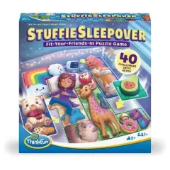 ThinkFun Stuffie Sleepover Game: Educational Creative Thinking Board, 1+ Players, Includes Game Pieces & Instructions