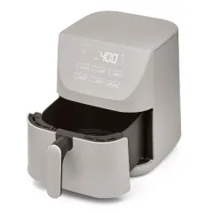 CruxGG 6qt Air Fryer Gray: 1500W Electric Fryer, Dishwasher-Safe Parts, 2-Year Warranty, 6-Quart Capacity