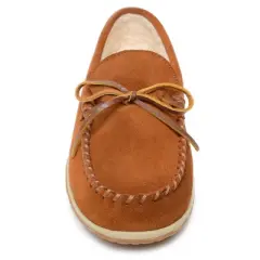 Minnetonka Men's Suede Tomm Moccasin Slippers