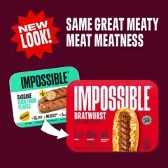 Impossible Plant Based Bratwurst Sausage Links - 13.5oz/4ct