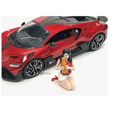 "Girls Night Out" Gigi with Cat Figurine for 1/24 Scale Models by American Diorama