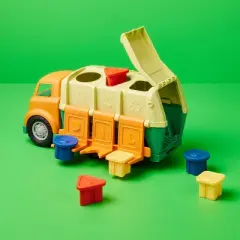 Recycling Truck - Gigglescape&trade;: Plastic Toy Vehicle, Age 2+, 7 Pieces, 10.25" Height