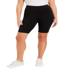 June + Vie by Roaman's Women&rsquo;s Plus Size Classic Bike Shorts
