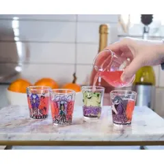 Silver Buffalo The Nightmare Before Christmas Characters 1.5-Ounce Mini Glasses | Set Of 4