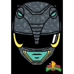 Boy's Power Rangers Black Ranger Helmet T-Shirt