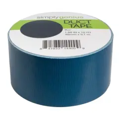 Simply Genius Art & Craft Duct Tape, Heavy Duty Craft Supplies for Kids & Adults, Colored Tape- 1.8 in x 10 yards (Blue, Single roll)