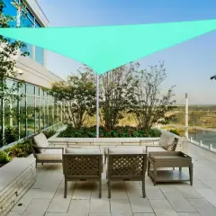 LAGarden 20FT 97% UV Block Triangle Sun Shade Sail