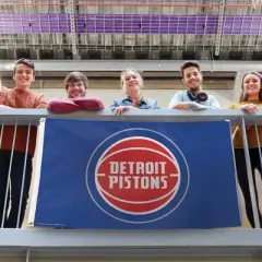 3' x 5' NBA Detroit Pistons Deluxe Flag