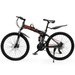 Topteng 27 Speed 26 inches Folding Bike Mountain Bicycle - Gray