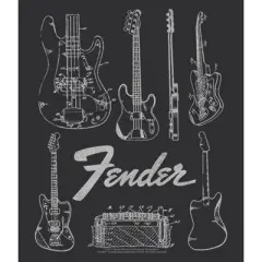 Women's Fender Guitar Chart Racerback Tank Top