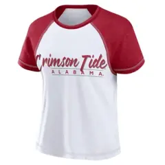 NCAA Alabama Crimson Tide Women's White Stitch T-Shirt