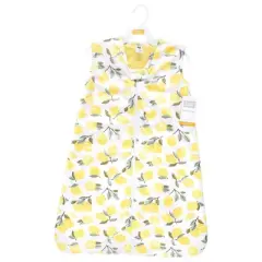 Hudson Baby Infant Girl Plush Faux Fur Sleeping Bag, Wearable Blanket, Lemon