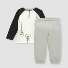 Burt's Bees Baby&reg; Boys' Acoustic Guitar T-Shirt & French Terry Pant Set