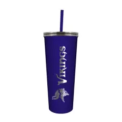 NFL Minnesota Vikings 24oz Skinny Tumbler with Straw