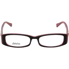 Calabria 814 Designer Acetate Reading Glasses in Ebony/Blue Light Filter & A/R +2.50 134mm Frame/57mm Lens Width