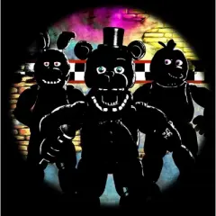 Five Nights at Freddy's Animatronic Silhouettes Boy's Navy T-shirt