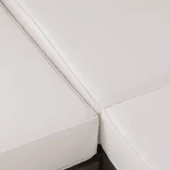 INFURNIC Patio Seating Sets Modern Outdoor Furniture Set Featuring Unique Design,Perfect for Gardens, Living Spaces, White, 88.5"*30.25"*26.5"